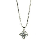 Collana Davite & Delucchi Donna in Oro bianco Diamante 0.16 Ct CLNS0846416 - CLNS0846416